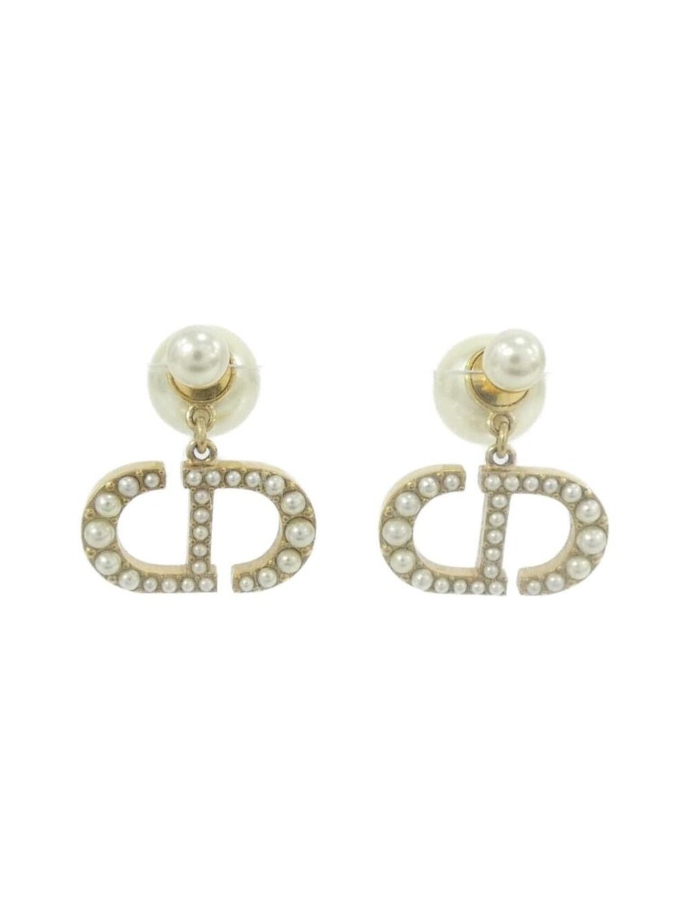 Dior Tribal Earrings Gold